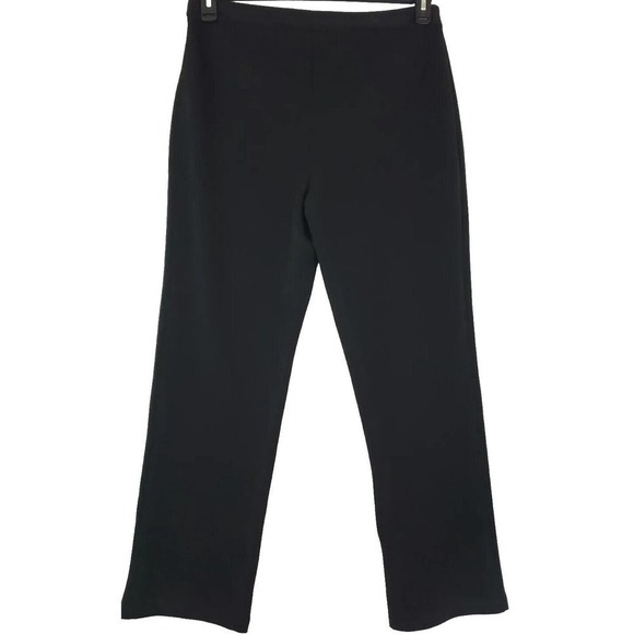 Chicos Collecton ~Woman Size 2(L)~ Black Straight Leg Designer Pants Stretch. - Picture 15 of 16
